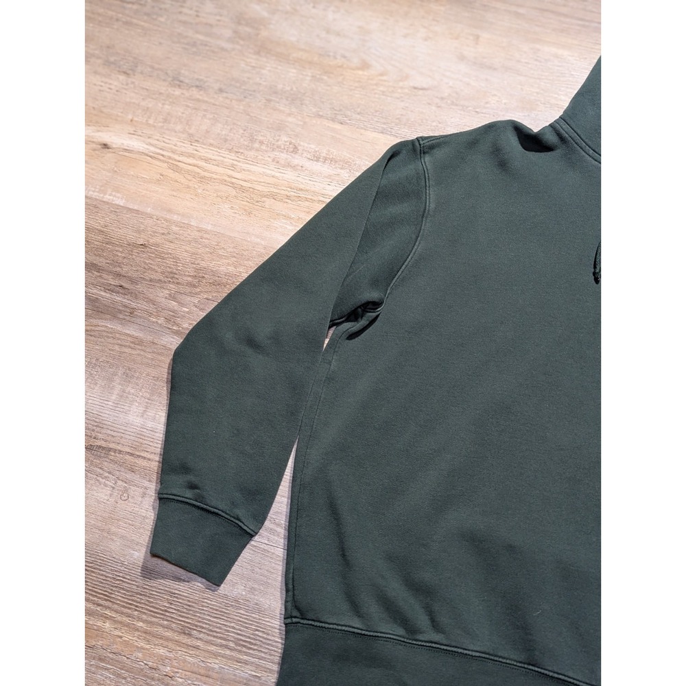 Nike S Green Pullover Hoodie Fleece Sweatshirt Small Swoosh - Picture 3 of 9